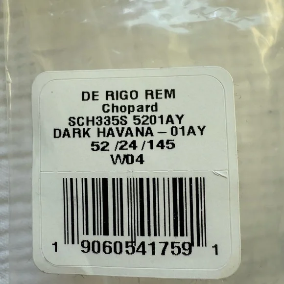 NWT Chopard Brown Sunglasses with Floating Diamonds and Gold Accents - Picture 9 of 13